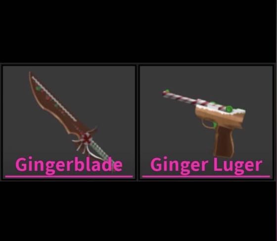 RARE GINGER SET💚❤️FAST DELIVERY💚❤️MM2 ROBLOX RARE 2 ITEMS TOTAL