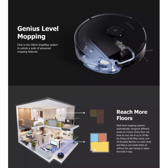 Roborock S6 MaxV Robotic Vacuum Mopping + Sweeping Dual Camera AIPowered Vision ReactiveAI and