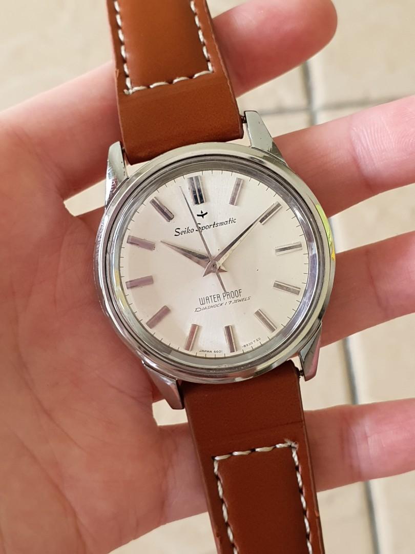 Seiko sportsmatic best sale diashock 17 jewels