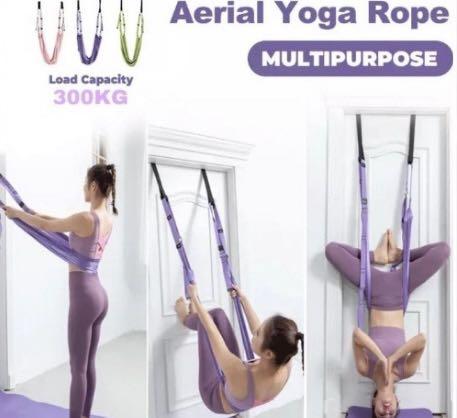 SG Ready Stock Aerial Yoga Strap Hammock Swing Stretching Exercise Multilayer Belt Door Sports Equipment Exercise Fitness Toning Stretching Accessories on Carousell