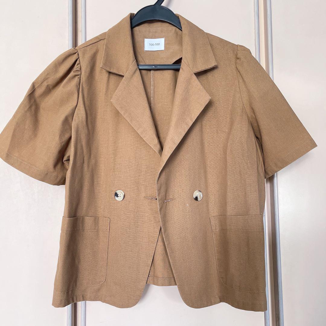 Short light brown blazer, Women's 