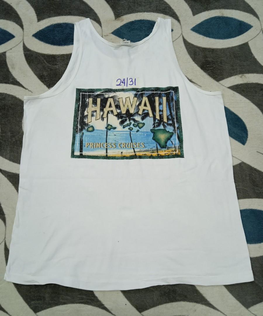 Singlet hawaii, Men's Fashion, Clothes, Tops on Carousell