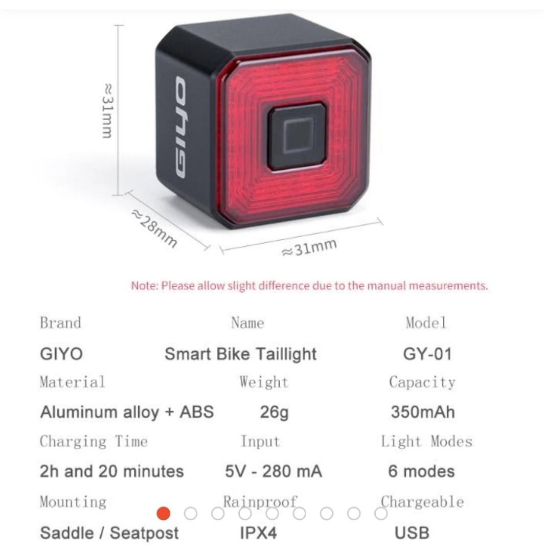 Smart Bike Tail Light, Sports Equipment, Bicycles & Parts, Parts