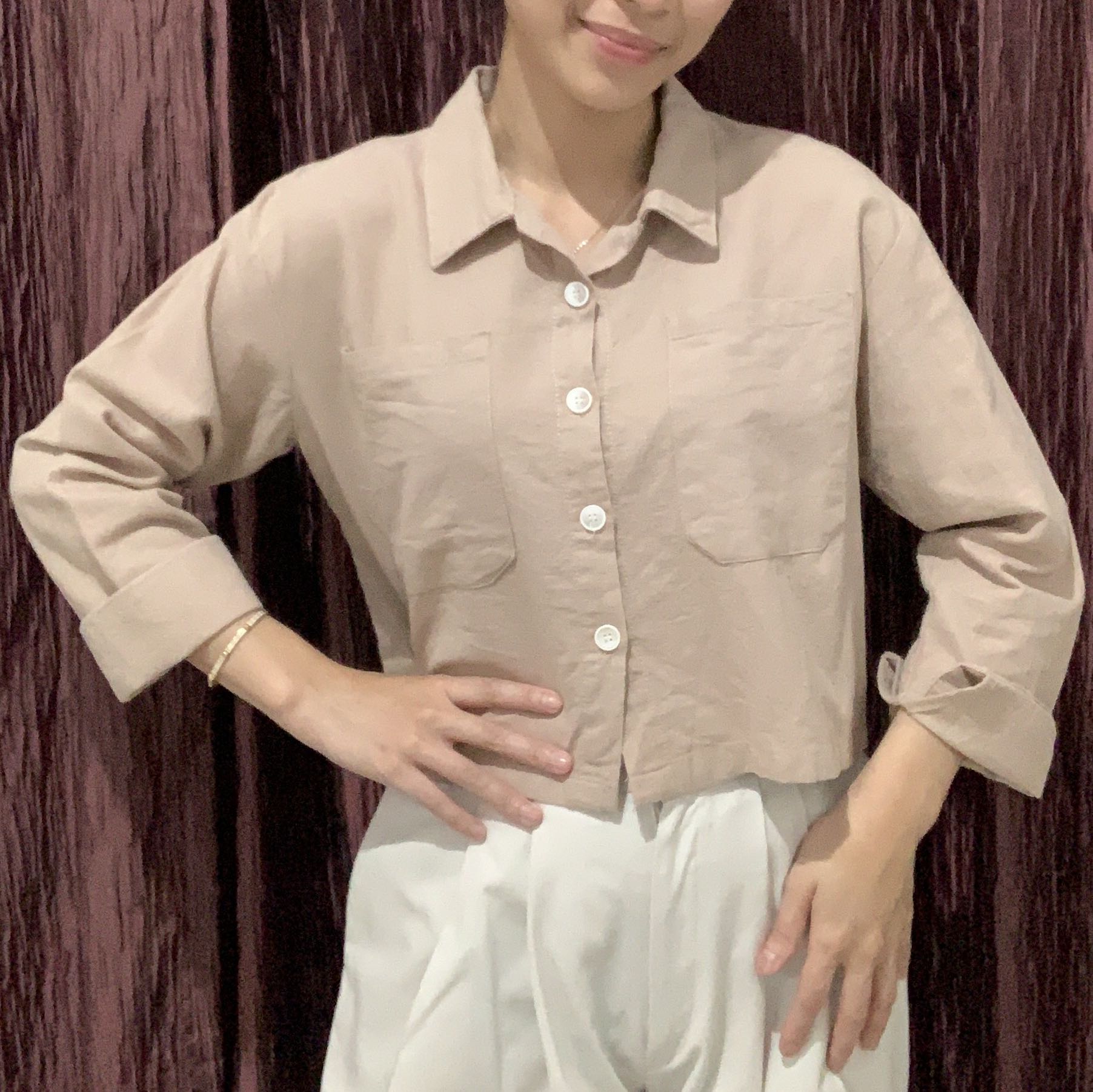 Soft Brown Linen Shirt Shopatvelvet 