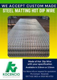 Steel Matting Hot Dip Process Custom Made