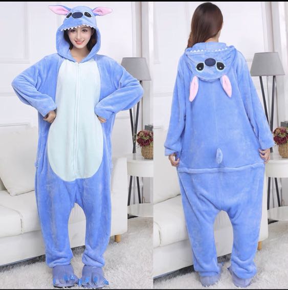 stitch onesie, Men's Fashion, Tops & Sets, Sleep and Loungewear on ...