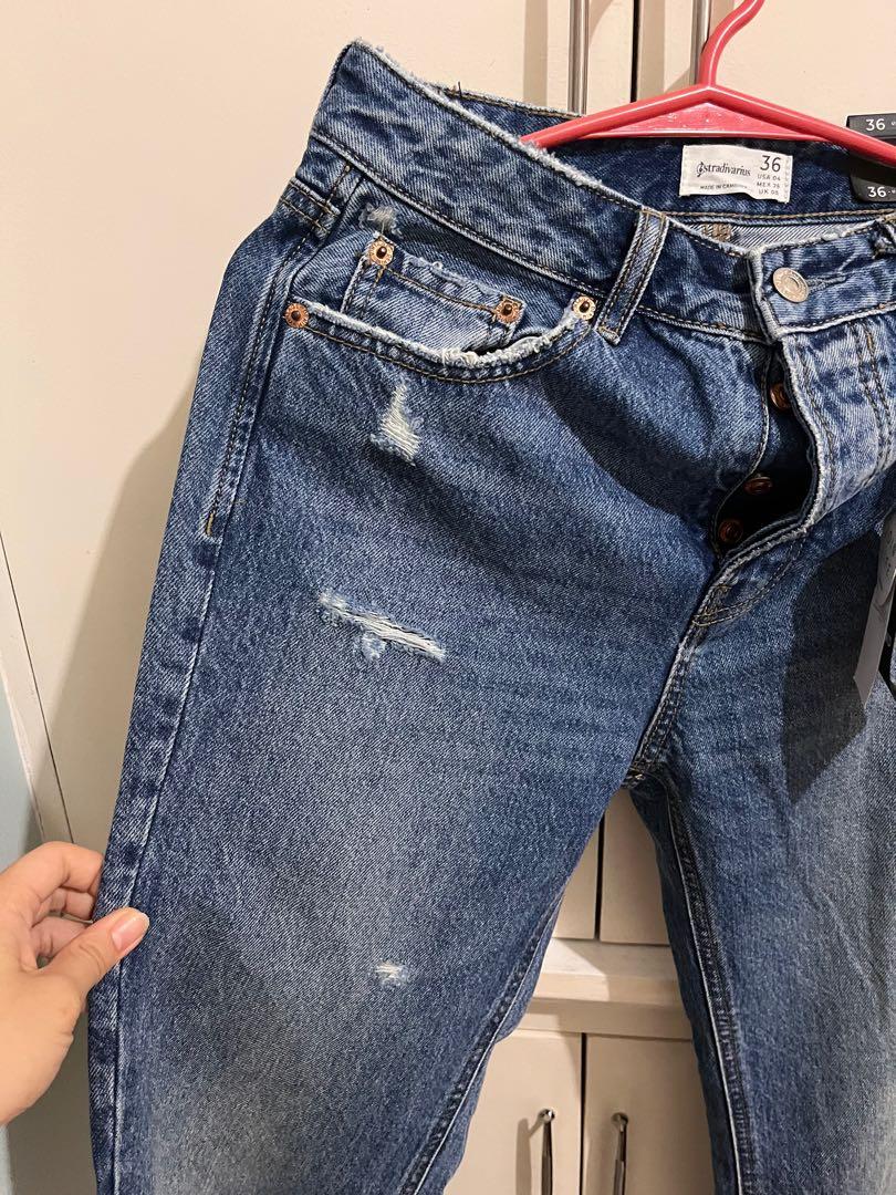 Stradivarius jeans boyfriend top