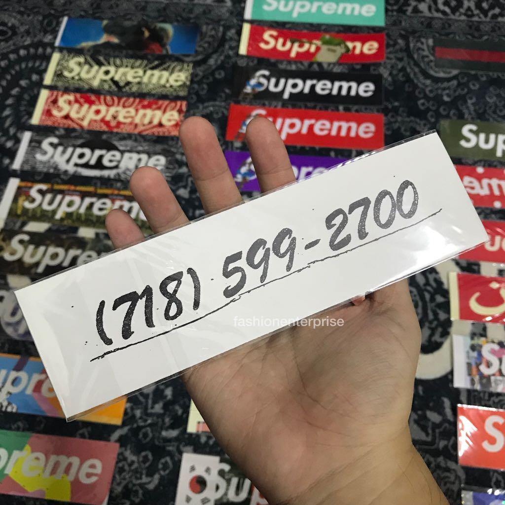 Supreme brooklyn top box logo sticker