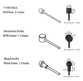 Teflon coated shift / brake cable for MTB & road bikes