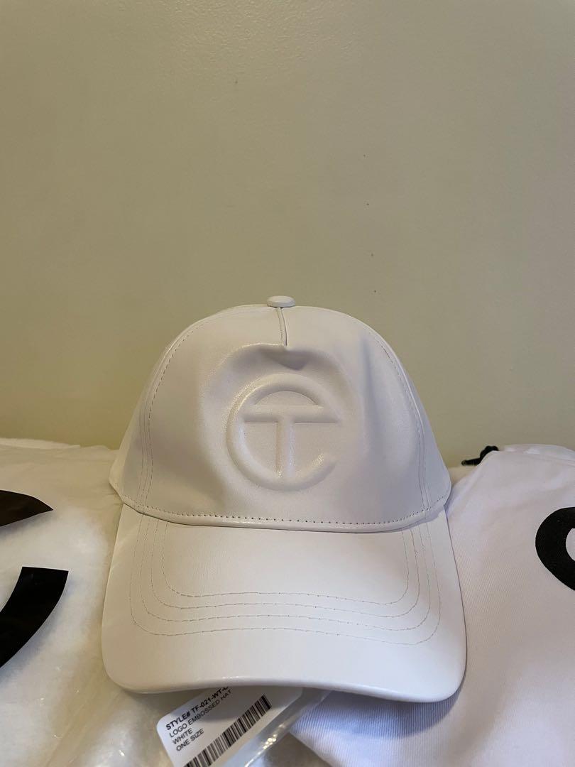 Telfar Logo Embossed Hat White, Men's Fashion, Watches & Accessories