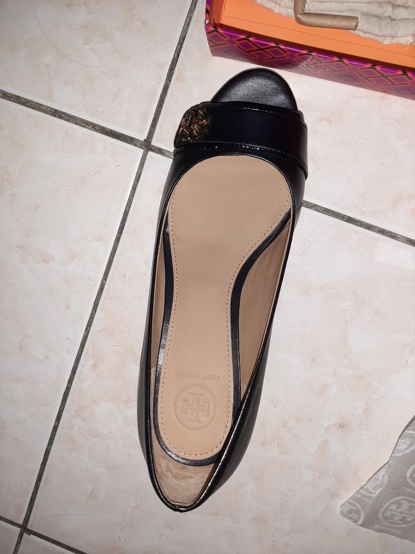 Tory burch kira on sale open toe wedge