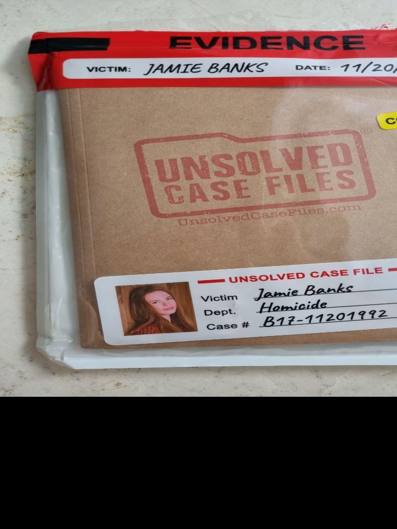 UNSOLVED CASE FILES - JAMIE BANKS, Hobbies & Toys, Toys & Games on Carousell