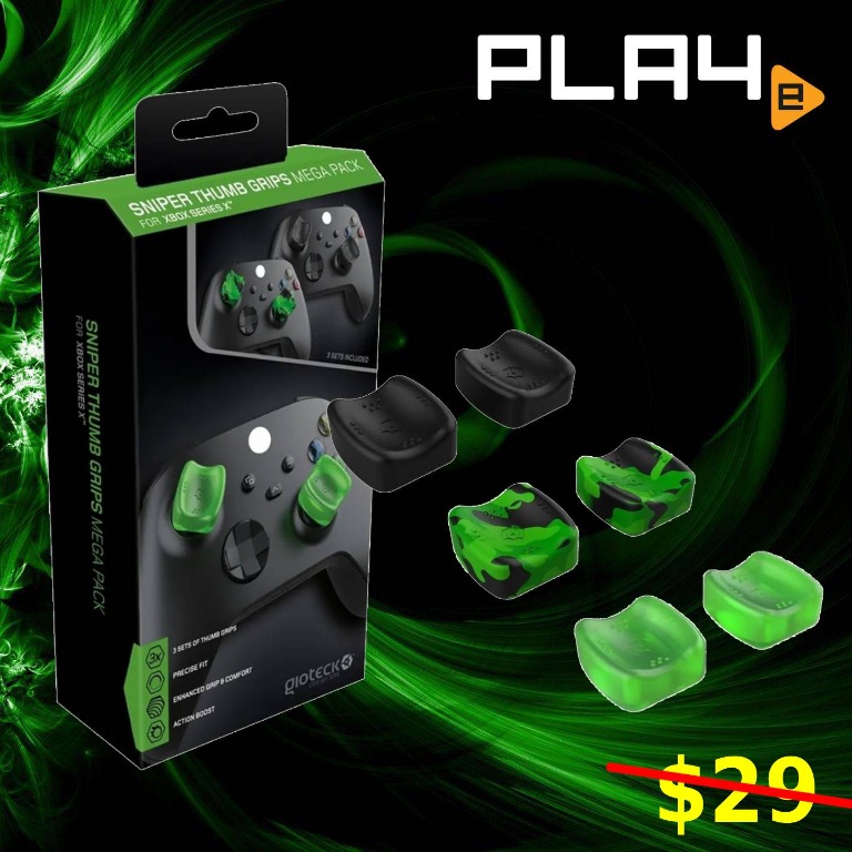 XBox Series X Gioteck Sniper Thumb Grips Mega Pack (1410133) Brand New