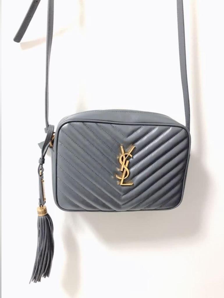 Ysl gray store camera bag