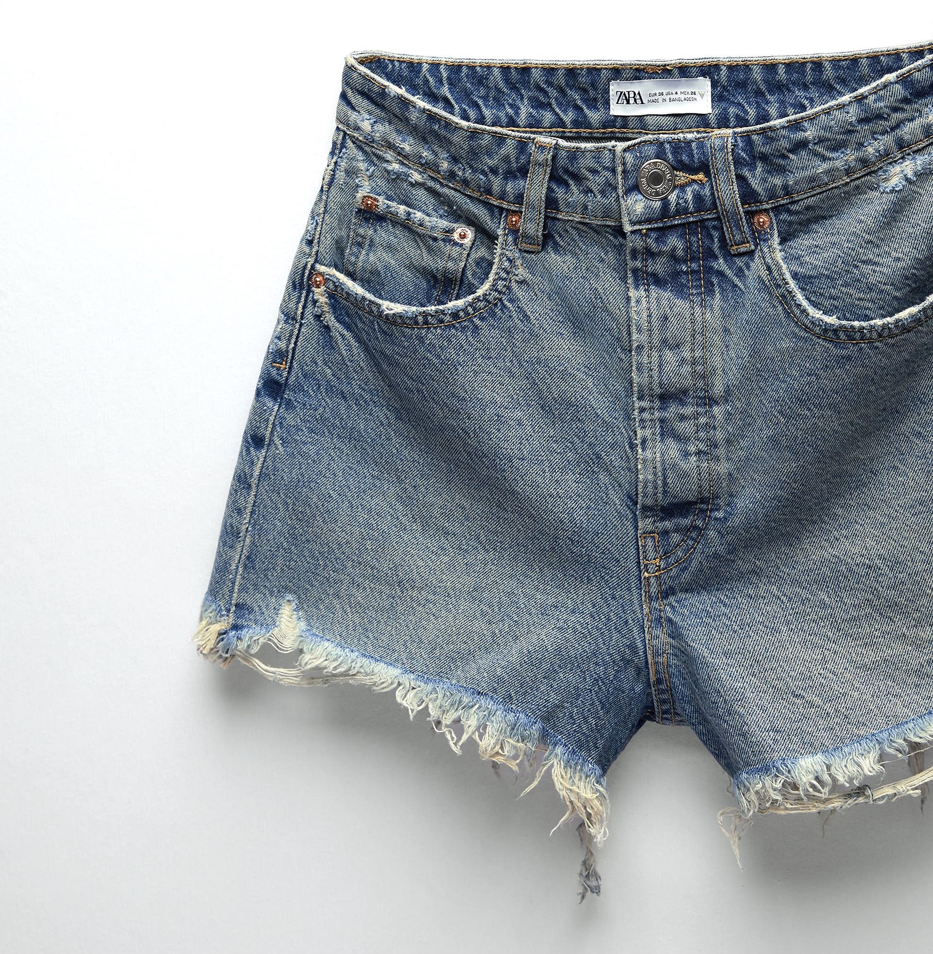 Zara High Waist Denim Shorts EUR 40 