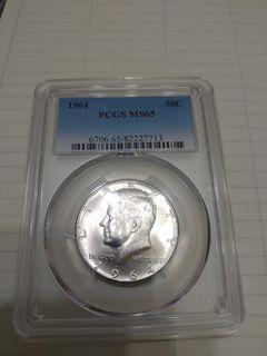 甘迺迪1964 Kennedy Half Dollar 50c PCGS MS65 Philadelphia Mint
