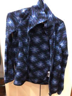 絨絨深藍花紋外套