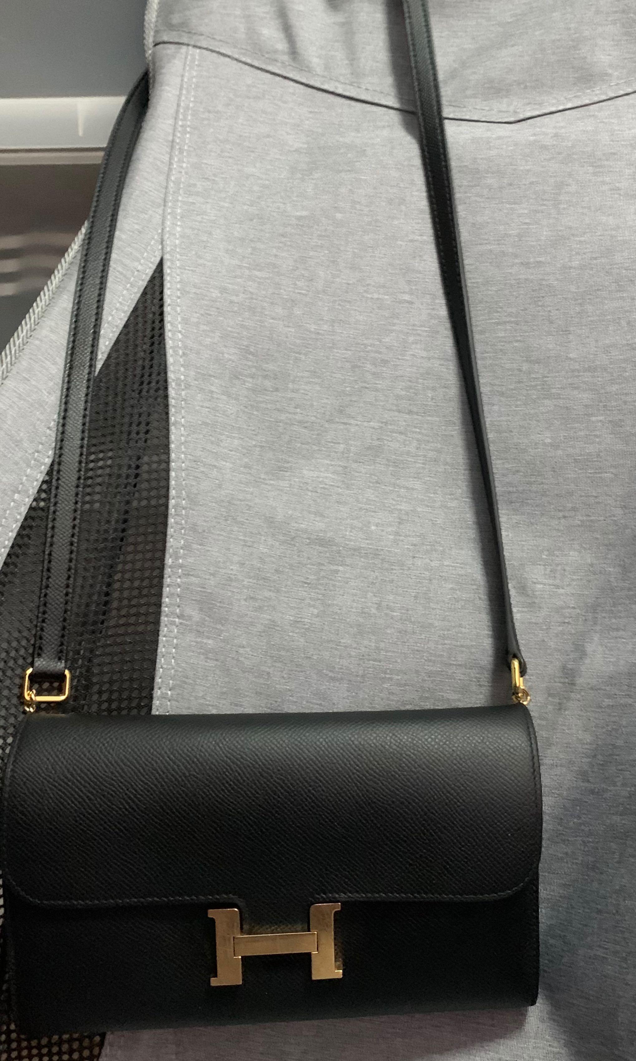 Fake Hermes Constance Elan Bag In Celeste Epsom Leather Replica