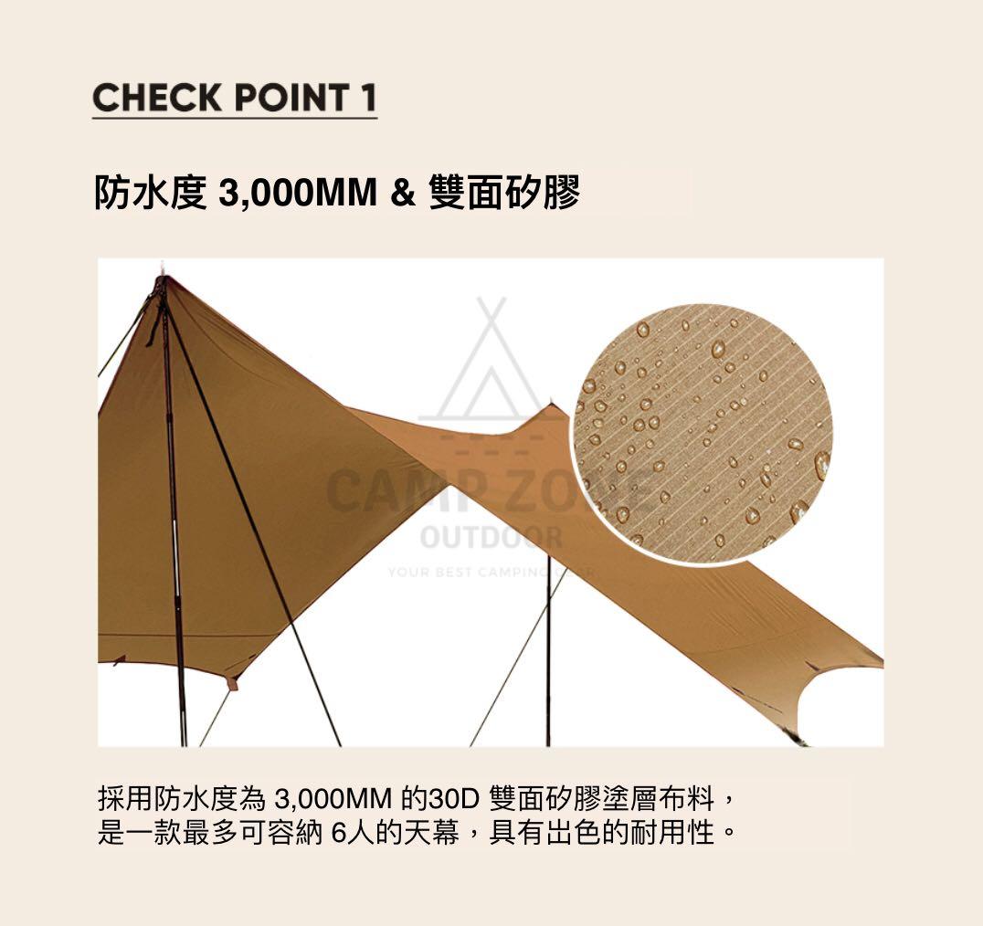 韓國Zerogram 21 Minimalist Hexa Tarp 輕量級蝶型戶外天幕, 運動產品, 行山及露營- Carousell