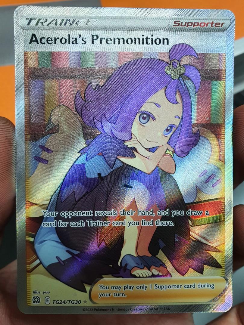 Acerola Premonition Tg24/Tg30 Brilliant Star Pokemon Card