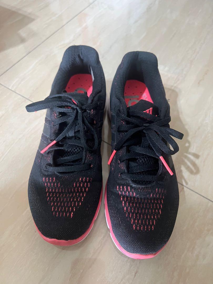 All black with pink shoes sales