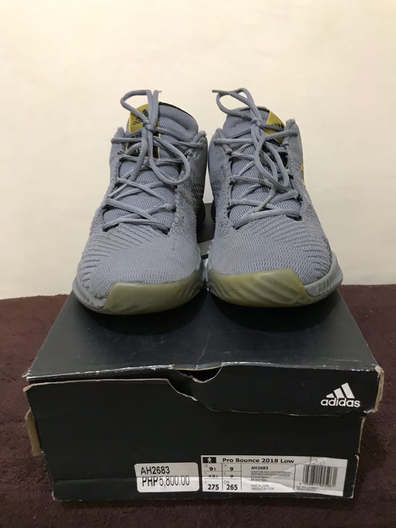 Adidas Pro Bounce 2018 Low Size 9.5 with Box Men s Fashion