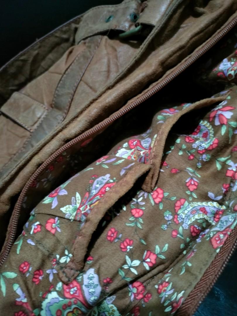 Aldo vintagelooking brown leather bag, Women's Fashion, Bags & Wallets