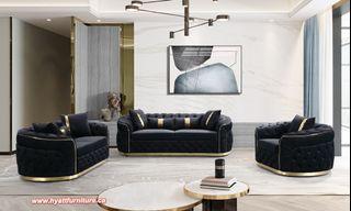 All 3 pcs Elegant Designed Fabric Sofa set  only $3698