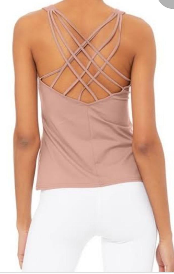 ALO YOGA HARMONY TANK SMOKY QUARTZ MEDIUM Women s Fashion