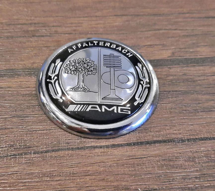 AMG Affalterbach Metal Emblem 3D Quarterpanel Side Trunk Badge Benz W2