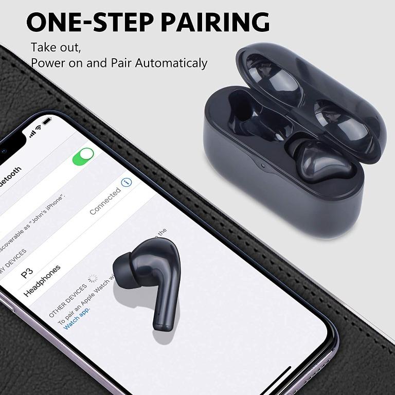 Arsiperd True Wireless Earbuds Bluetooth 5.0 Touch Control in Ear Wireless Headphones IPX7 Waterproof Hi Fi Deep Bass Earphones with Built in Mic for