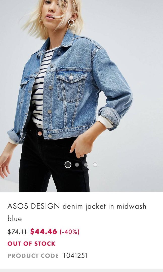 Asos denim jacket UK 10-12, Women's 