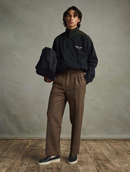 Authentic Fear of God Seventh Collection Double Pleated Trousers Mocha Brown