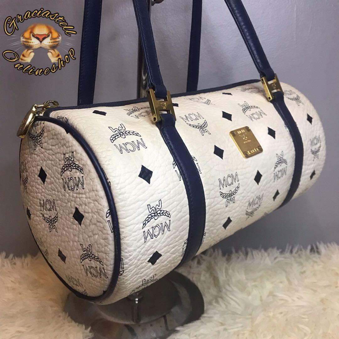 Authentic MCM BOSTON, Luxury, Bags & Wallets on Carousell