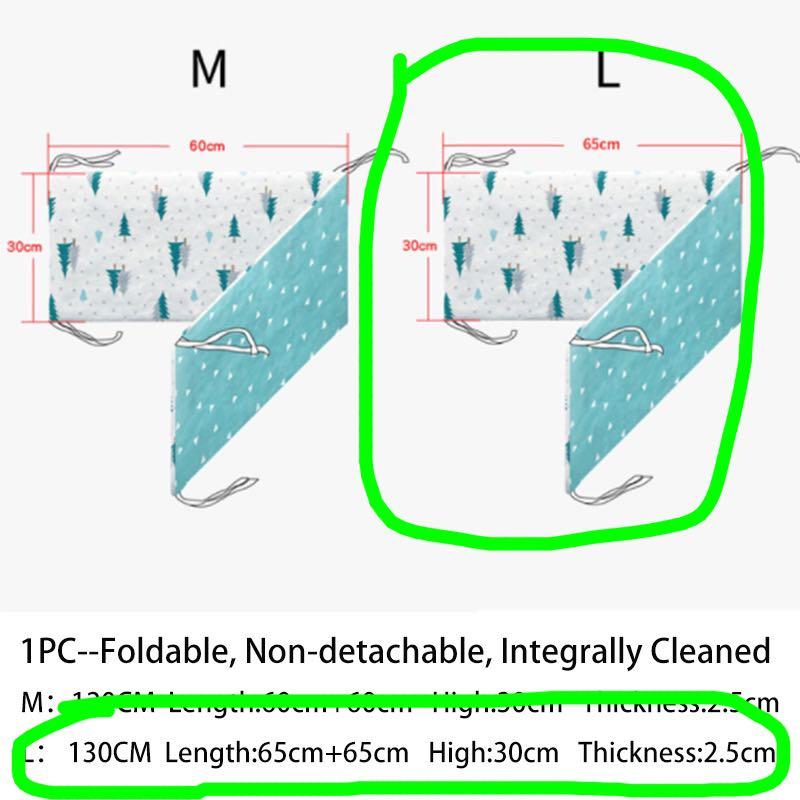 Baby cot bed bumper. Cover is removable to wash., Babies & Kids, Baby