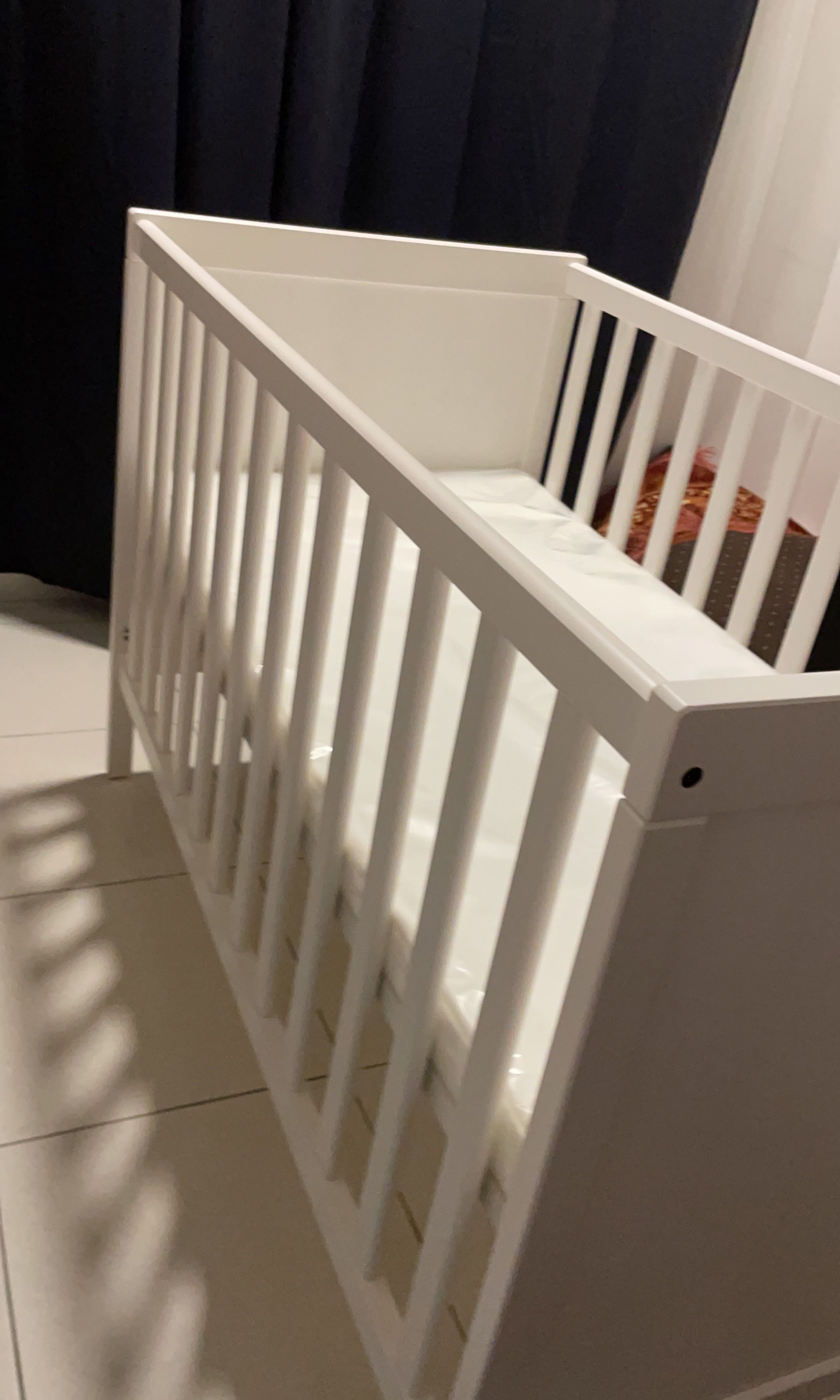 Baby cot ikea, Home & Furniture, Furniture on Carousell
