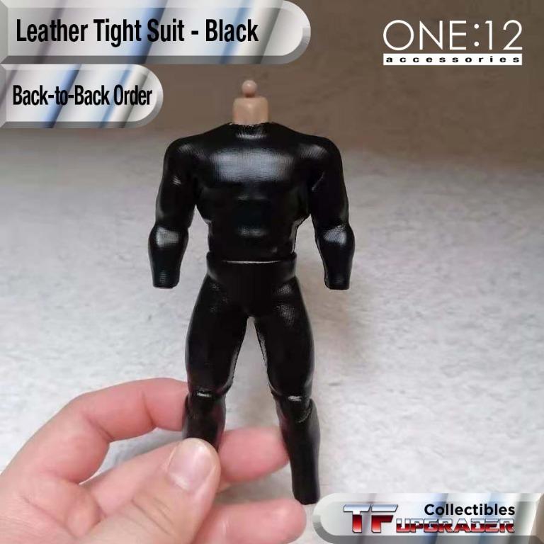 Back-to-Back Order] Leather Tight Suit Set Blue 1/12 Accessories