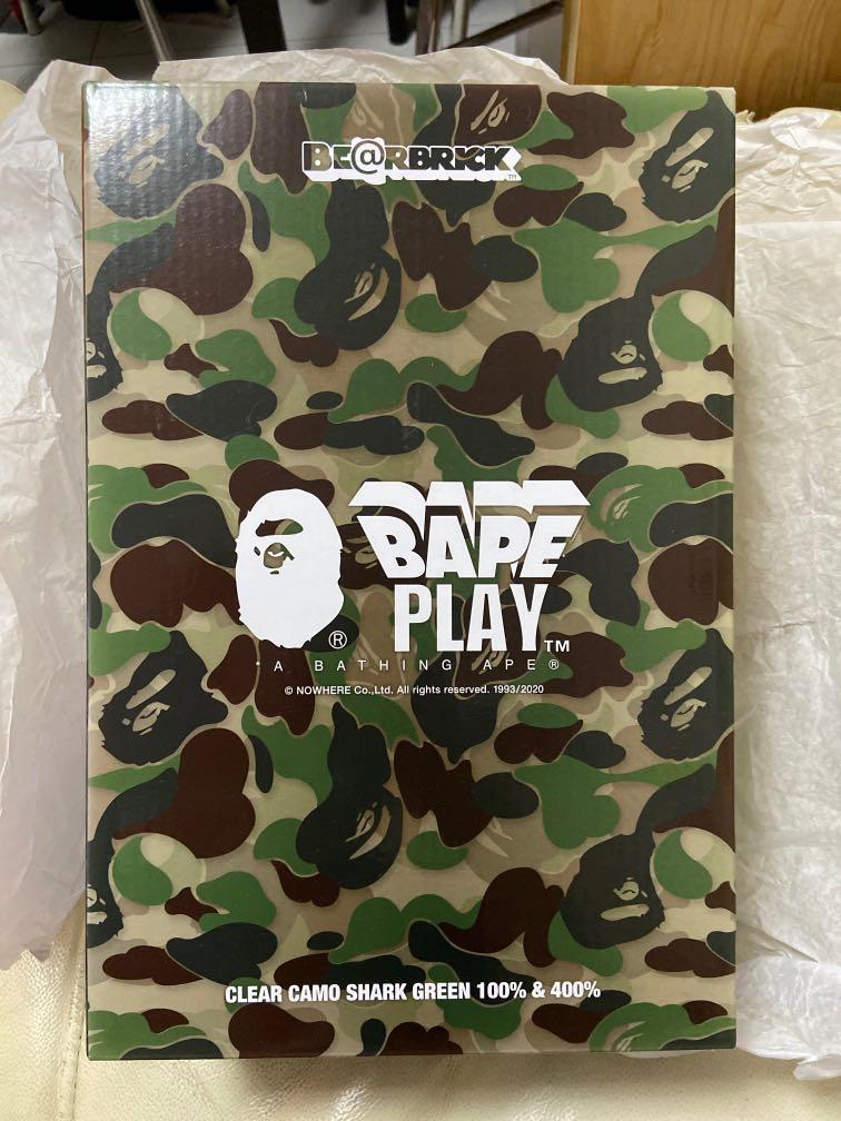 Bape play bearbrick 400% camo, 興趣及遊戲, 玩具& 遊戲類- Carousell