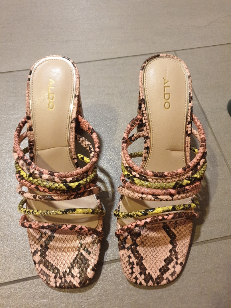 Aldo top leopard sandals