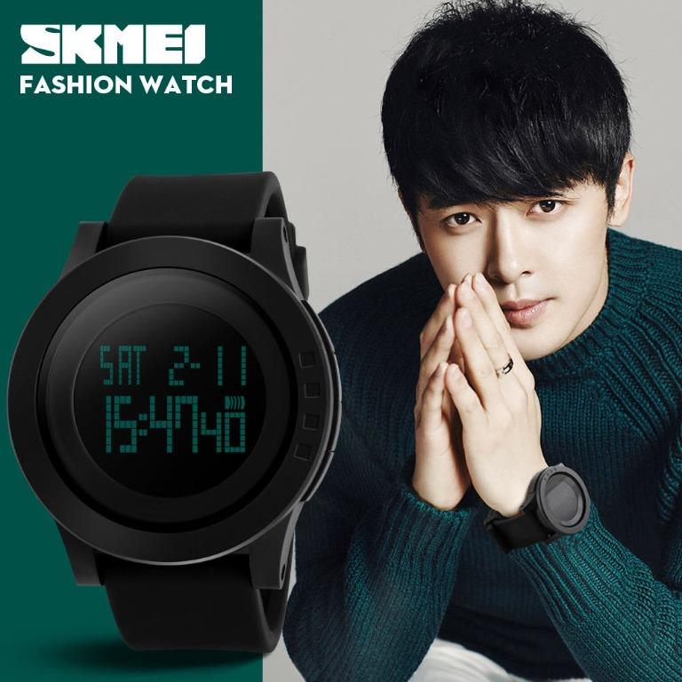 BNEW W TAG Skmei Digital Water Resistant Version 1193 Wristwatch Kids Teens Adults CR2025 Mint Black