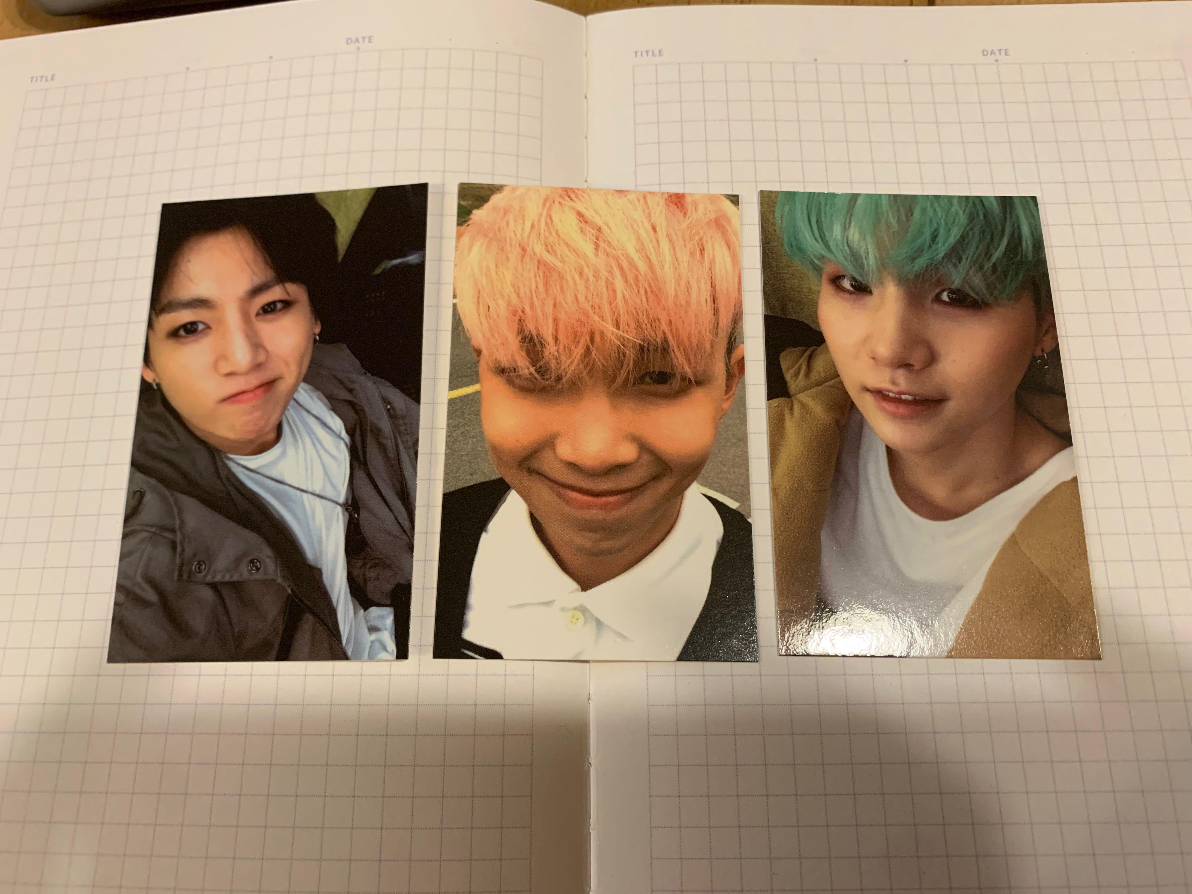 Bts 小卡花樣年華pt 2 Suga Rm Jungkook 興趣及遊戲 收藏品及紀念品 韓流 Carousell