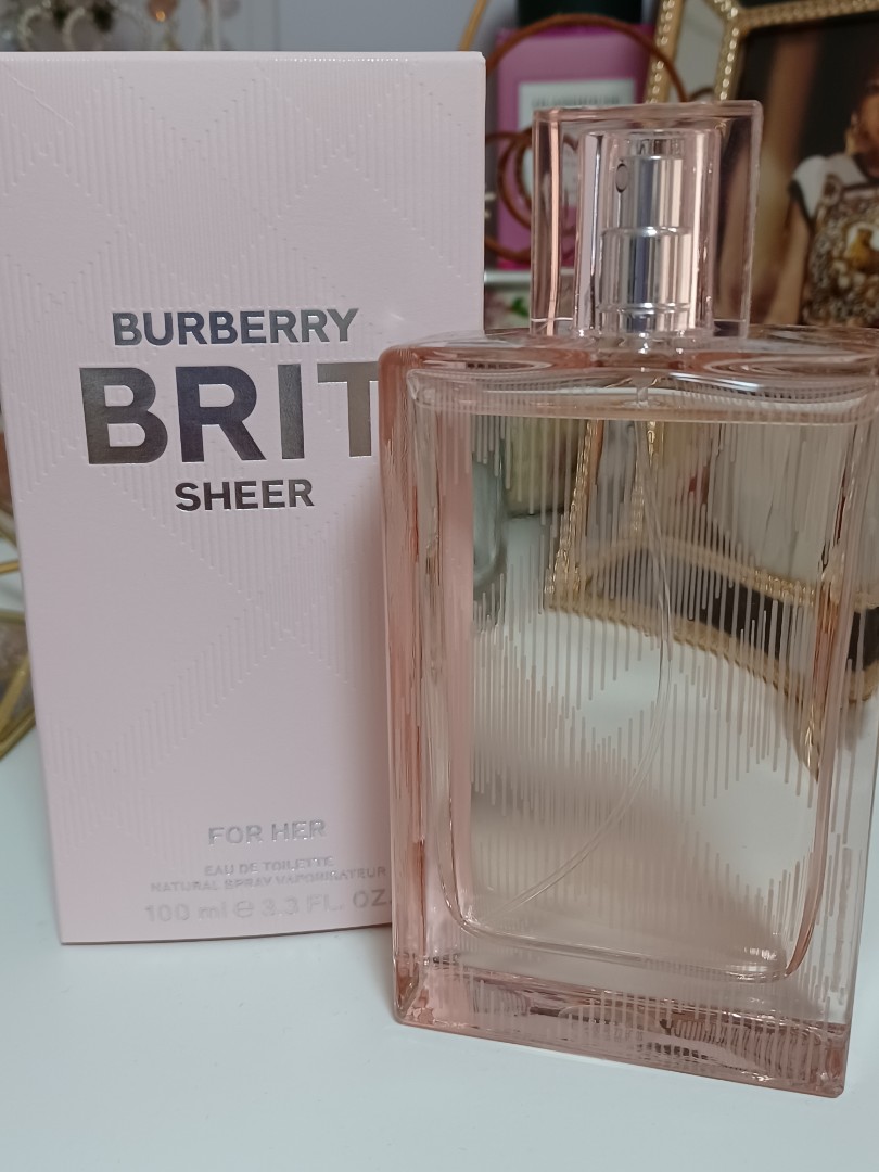 BURBERRY Brit Sheer EDT 100ml Beauty Personal Care Fragrance