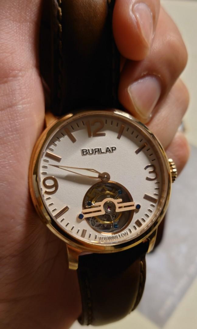 Burlap tourbillon deals