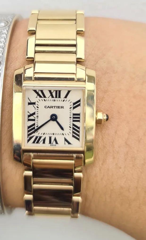 Cartier tank solid gold ladies (Category: Luxury Watches) located in Cagayan de Oro. Submitted by moiobsession (Listing ID 1149132130, Image 1). Description: 25mm Ref no. 1820 All solid gold 18k.
