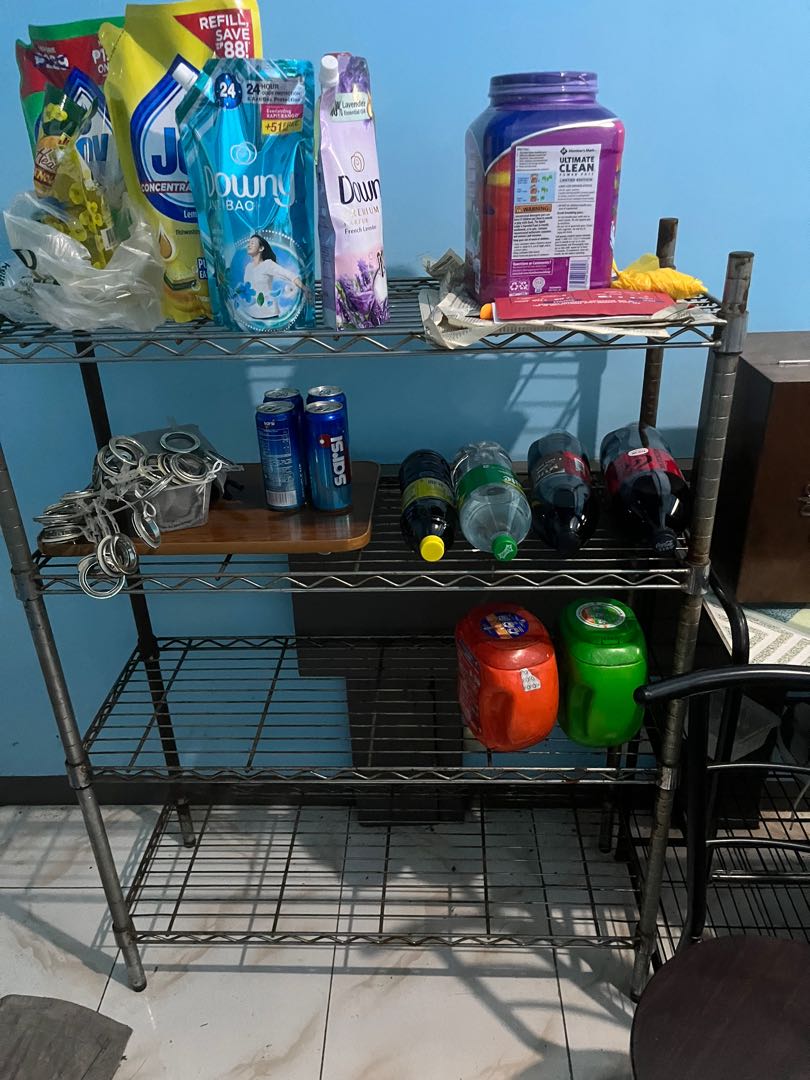 Chrome rack 4 layers heavy duty, Furniture & Home Living, Furniture ...