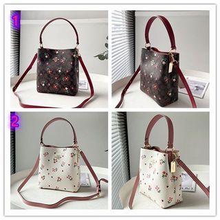 coach petal bucket bag