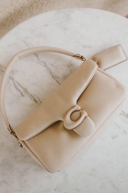 coach ivory pillow tabby