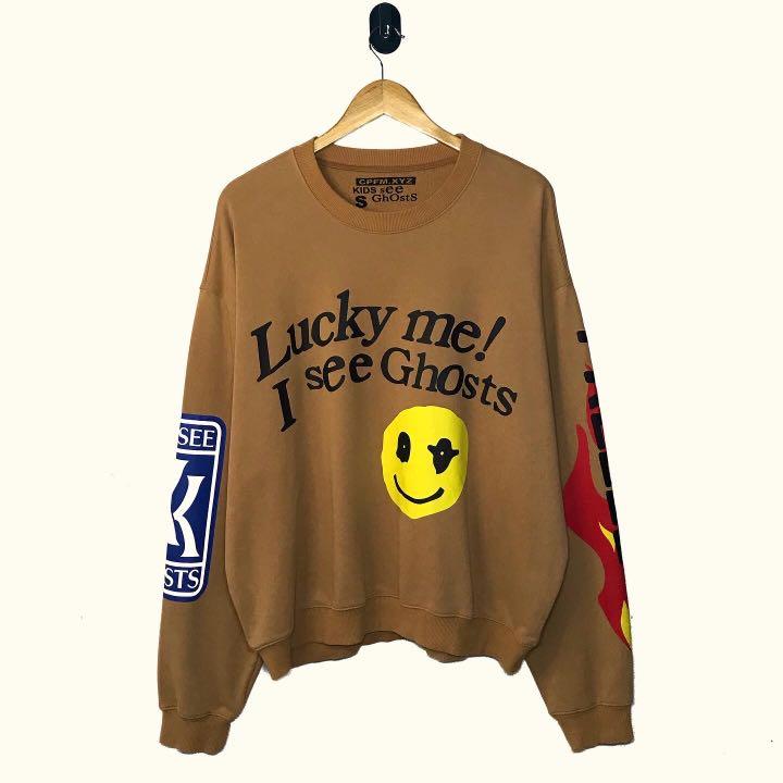 kids see ghosts lucky me crewneck