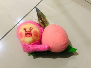 Cute Fart Peach Jun Japanese Cartoon Doll Keychain