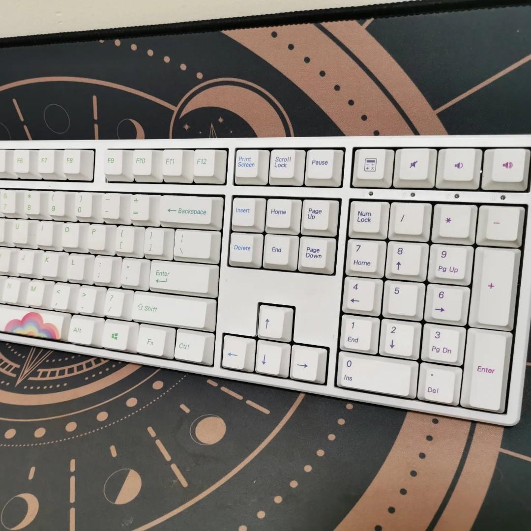 Ducky One 2 Full Size Mechanical Keyboard (Cherry Speed Silver